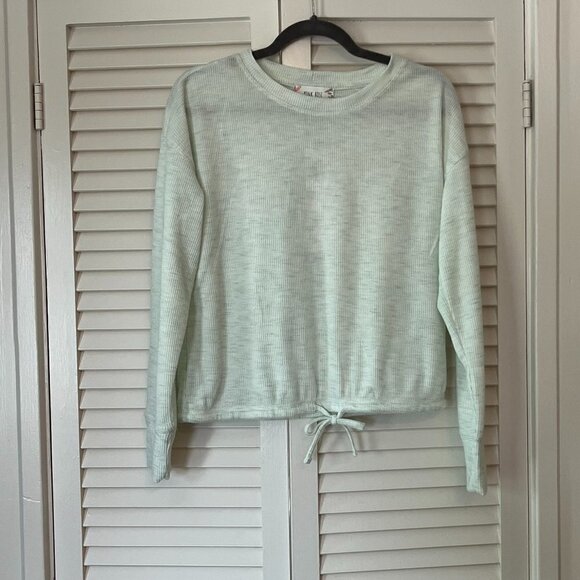 NWT Pink Rose lightweight sweater mint green medium juniors - Picture 1 of 10
